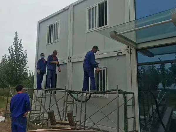 楼房做保温层的耀世材料喷涂