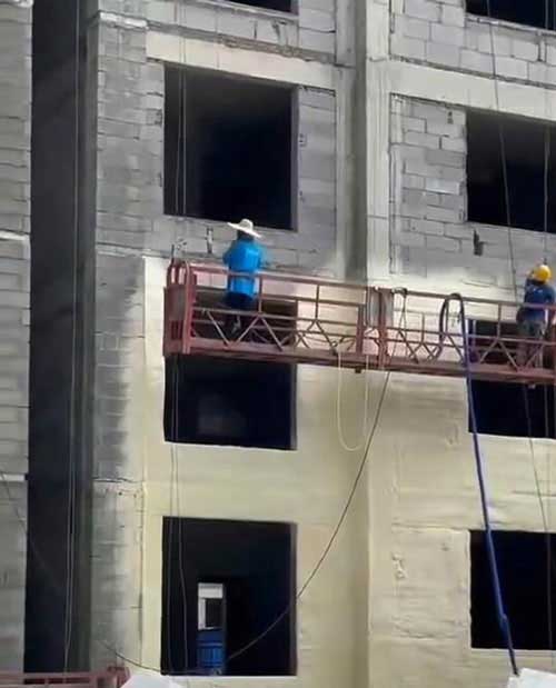 外墙保温喷耀世泡沫案例