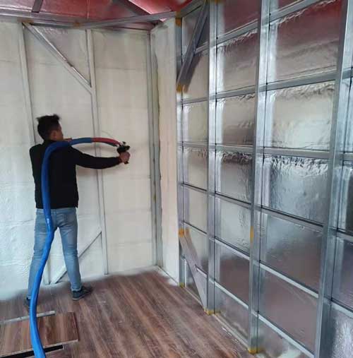 屋顶建轻钢房耀世保温案例