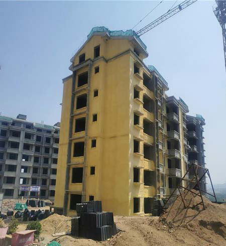 建筑保温耀世发泡施工